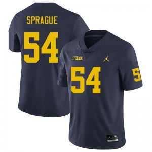 #54 Andrew Sprague Michigan Navy Mens Jersey 2025 College Football 263211-241