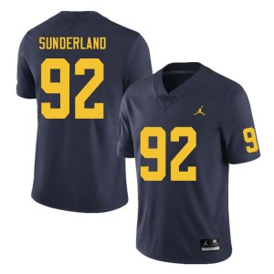 #92 Beckham Sunderland Michigan Wolverines Navy Mens Jersey High School College Football 249358-726