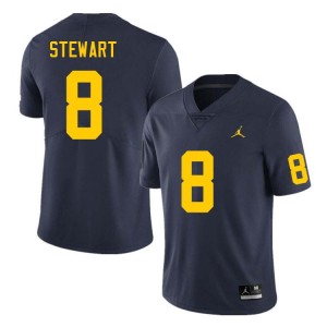#8 I'Marion Stewart Michigan Navy Men's Jersey University College Football 218079-329