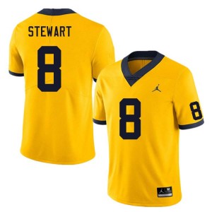 #8 I'Marion Stewart Wolverines Yellow Men's Jerseys Game College Football 234766-493