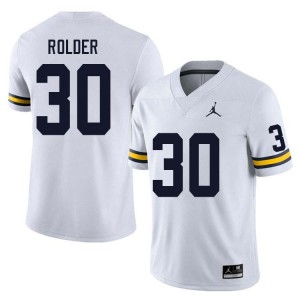 #30 Jimmy Rolder Michigan White Men Jerseys Alumni College Football 313898-887