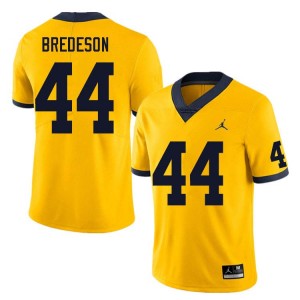 #44 Max Bredeson Michigan Yellow Men's Jerseys 2025-26 College Football 694472-668