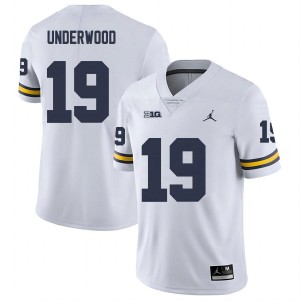 #19 Bryce Underwood Michigan White Mens Jerseys Official College Football 314160-658