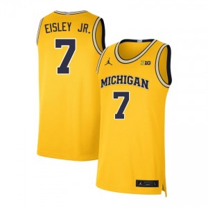 #7 Howard Eisley Jr. Michigan Maize Men Jerseys 2025 College Basketball 408669-892