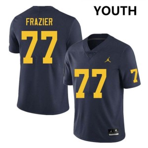 #77 Blake Frazier University of Michigan Navy Youth Jersey Player College Football 585550-655