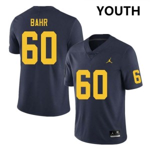 #60 Brooks Bahr Michigan Navy Youth Jerseys 2025-26 College Football 655959-527