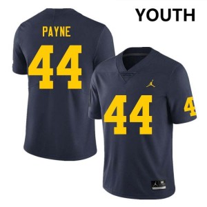 #44 Damon Payne Wolverines Navy Youth Jerseys 2025-26 College Football 936072-139