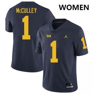 #1 Donaven McCulley Michigan Navy Youth Jersey Game College Football 940427-184